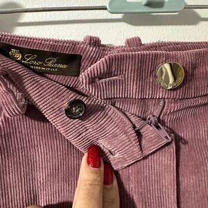 Loro Piana Mauve Corduroy Trousers